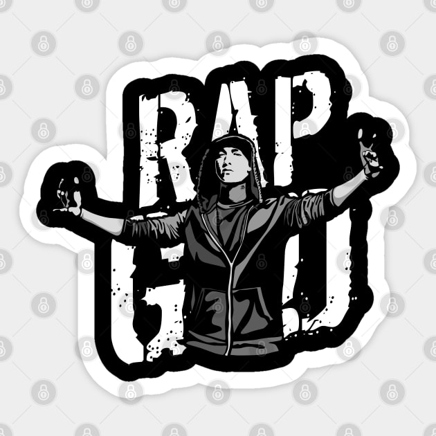 Rap God Sticker by Cooldruck